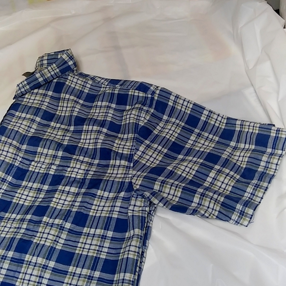 Burnside Blue Plaid Shirt